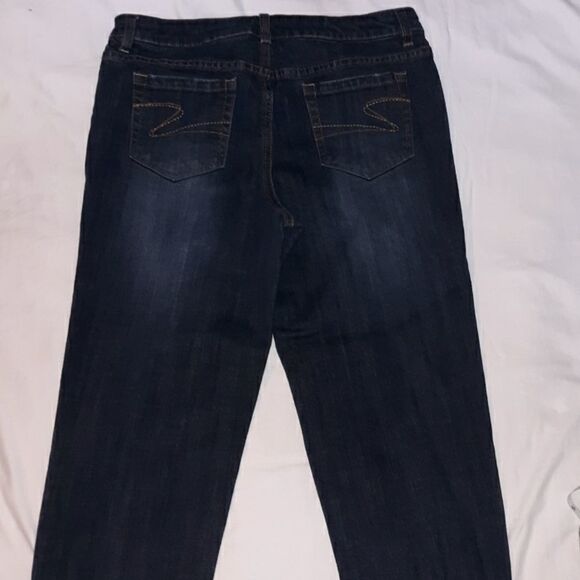 Liz‎ & Co. Stretch Denim Capri Cropped Jeans 8 - Picture 3 of 5